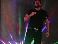 Daddy Bear Sam Black Strip Dance and Huge Cumshot