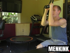 Zane Anders teased and edged by Jackson Fillmore and Van Darkholme