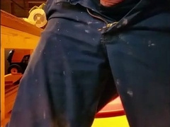 Str8 daddy jerk off in his working place 8