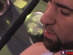 Wide gaping asshole after an insane gay fisting session