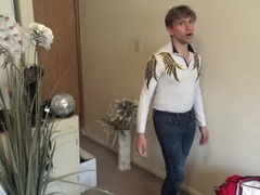 Dumb Jock Series! Maolo Displays Cannabis Panties Sweat-Soaked Swelling Every time...