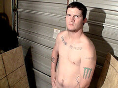 dangled dude Lex Lane gets straight to boner stroking action