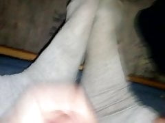 Cumming on my socks Part II