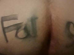 Playing with a fat slut