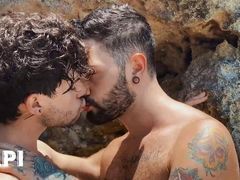 After Having Fun Playing With Each Other's Hot Bodies, Igor Lucios And Kyle Fox Spitroast Joe Dave - PAPI