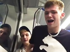 British Chavs fucking in the Train