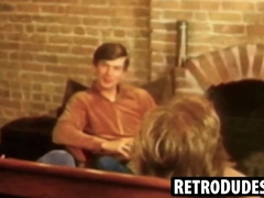RetroDudes.com - Jack and John Stephens satisfy their hunger in a hot gay scene