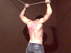 Strict man punishes with whipping
