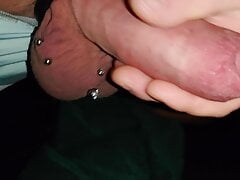 Big Cock pierced balls