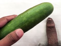 Uncut Big black cock masturbation daddy