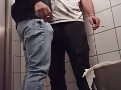 Fuck 'n Smoke at a Public Toilet