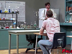 Tattoed stud pounding guys slot after tossing salad and inhaling