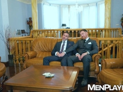 DILFs Jonas Jackson surprises Manuel Skye with hot stud Austin Sugar