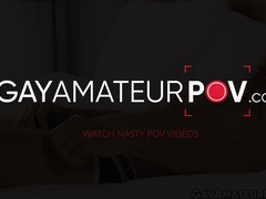 Hunk Canadian Raphael Louis wakes up horny and jerks his morning wood