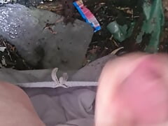 Masturbating at abandoned house