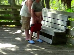 Lush nails silver dad outside