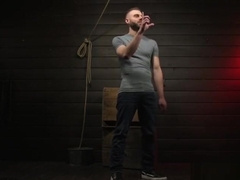 Stud gets edged and controlled by maledom duo