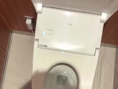 綺麗な商業施設のトイレでオナニーしたよ、でもスマホで録画するとオカズなくなって困った