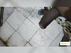 Shaving my big Indian cock