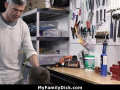 Smashing My step Sonny in Garage