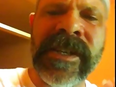 Hot redneck strocking with cock ring