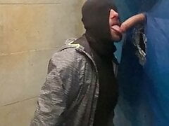 DIQSUQR - Gloryhole sucking a straight curious monstercock