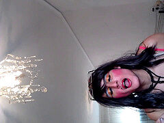 smoking and posing with my little pink dress