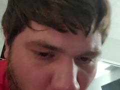 Making my sub blow dick