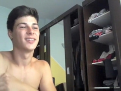 Hottest male in amazing handjob, amateur gay porn movie