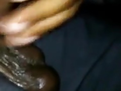 Verbal guy moaning as he busts a solo nutt in his car