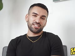 Drew Ryan Introduces Him Self Before Pumping His Hard Cock In Front Of The Camera For The First Time - SEAN CODY
