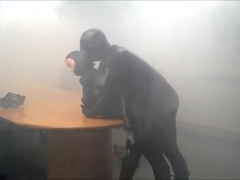 orca frogman humps dummy frogman watching porn in boardroom