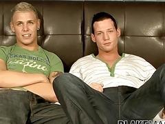 Blonde jock pounded hard after blowjob