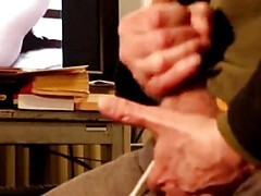 Sensual handjob with bra