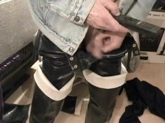 nlboots - leather trousers, rubber waders, j/o