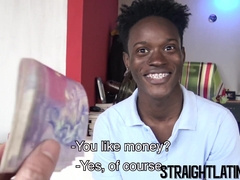 Jamaican stud sucking meat before barebacking homo with big black cock