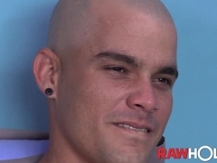 RAWHOLE Tatted Odin Fondles His Jizz-Shotgun In Gus Slick Rump