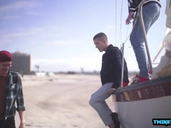 Watch as Rod Lad's massive rod is used to make two guys cum in a hot threesome