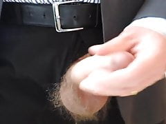 My boss cumming at work