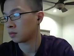 Handsome Chinese Guy Jerking off