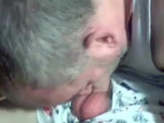 Dad self deep-throating