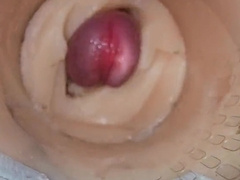 Camera deep inwards cock-squeezing snatch seizes massive spunk flow