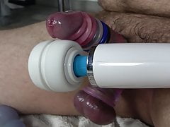 Intense rubber pussy fuck, cock bondage and great cumshot