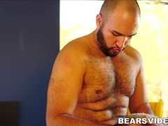 Sexy jockstrap wearing bear Dale Savage fucked hard bareback