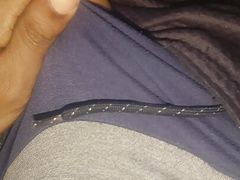 Masturbating
