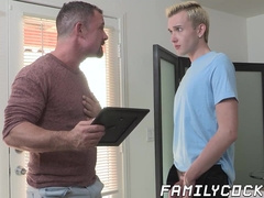 I sneaked into blonde Ryan Evans room to destroy his bouncy butt
