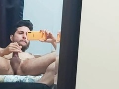 Damsel gives her man's bum a sensual slurp with her soft lips