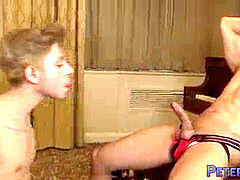 Muscular Gaysian flipflop penetrating with ultra-cute ash-blonde boyfriend