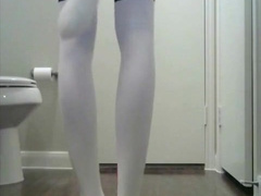 Twink rides dildo and cums 10