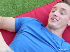 Scotty Zee discovers a wild Pokemon in Lance's yard and gets into some steamy action